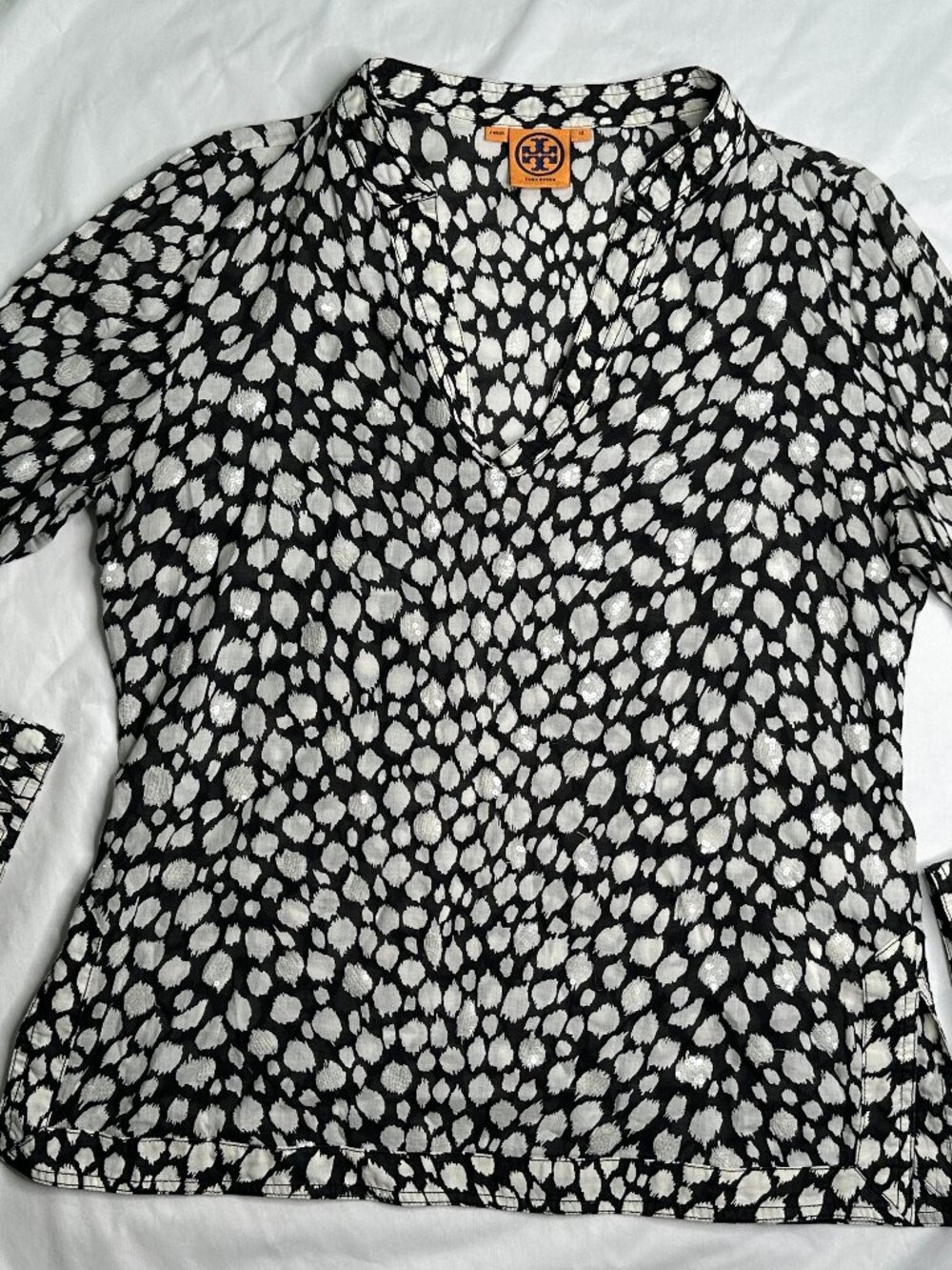 Tory Burch Stephanie Tunic Size 12 Embellished